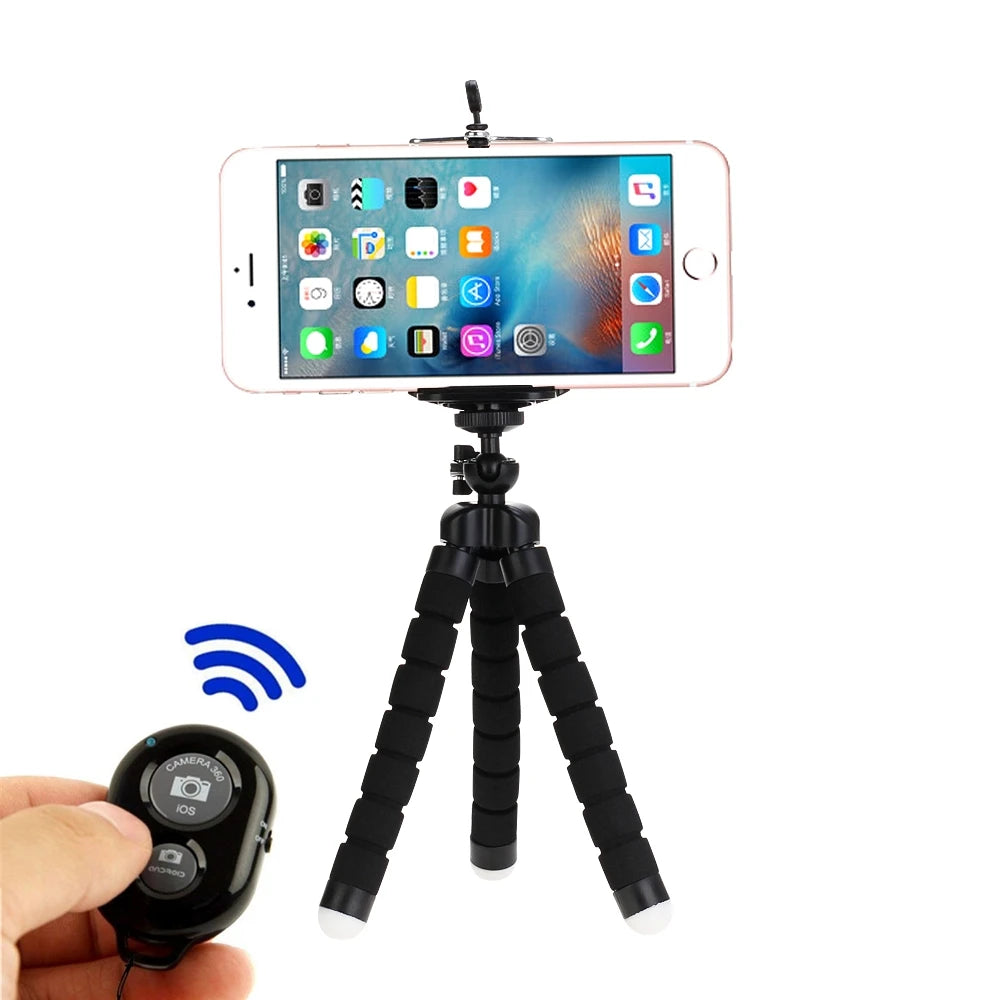 VeFly Octopus Flexible Tripod for Smartphones  Tripod for Phone | Mobile Camera Holder Clip | Flexible Mini Monopod | Portable Stativ for Smartphones