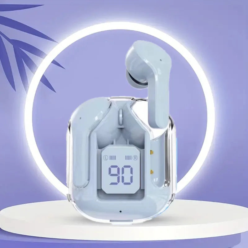 T2 Wireless Bluetooth Earphones – Transparent HIFI Sound with LED Power Display