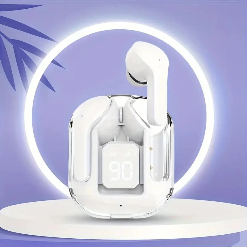 T2 Wireless Bluetooth Earphones – Transparent HIFI Sound with LED Power Display