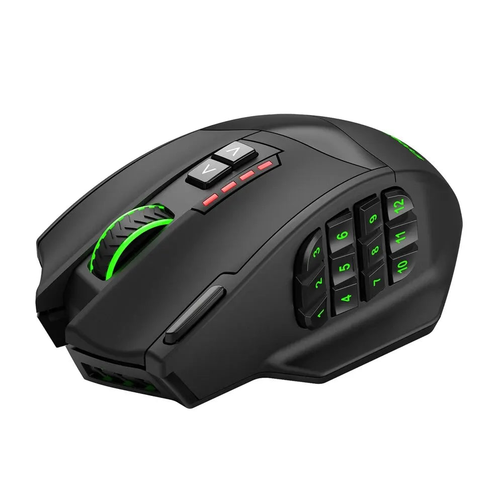E-YOOSO X-33 RGB Wireless Gaming Mouse (2.4G + USB-C Dual Mode)  16,000 DPI | 16 Programmable Buttons | RGB Backlight | Rechargeable Wireless & Wired Dual-Mode Mouse