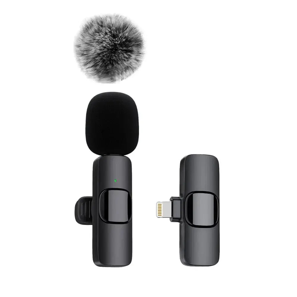 Wireless Lavalier Microphone for iPhone, Android, and Laptop