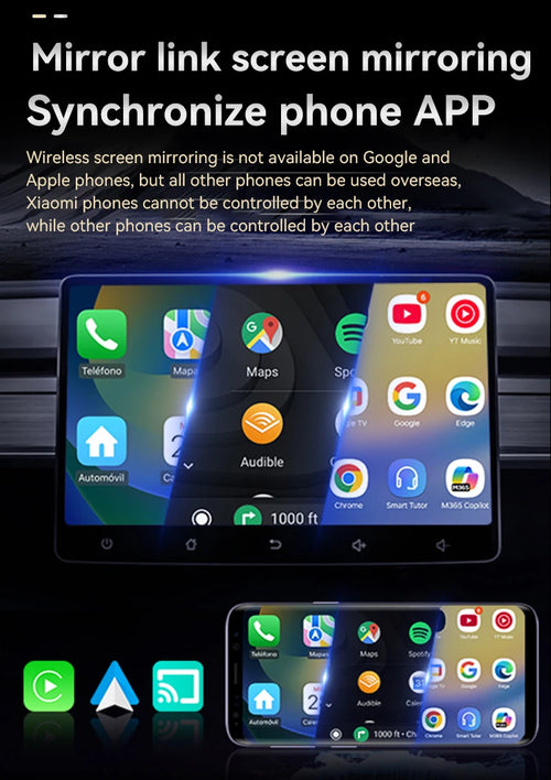 3-in-1 Wireless CarPlay Adapter 2025 | Convert Wired to Wireless | Mirror Link Support